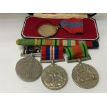 3 Medal Group, awarded to Stn. Sergt. Alfred E Ste