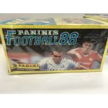 A unopened sealed box containing panini football 8