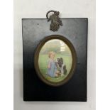 Dora Webb (1886-1973) Hand painted miniature paint