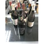 A collective lot including a 1963 bottle of port a