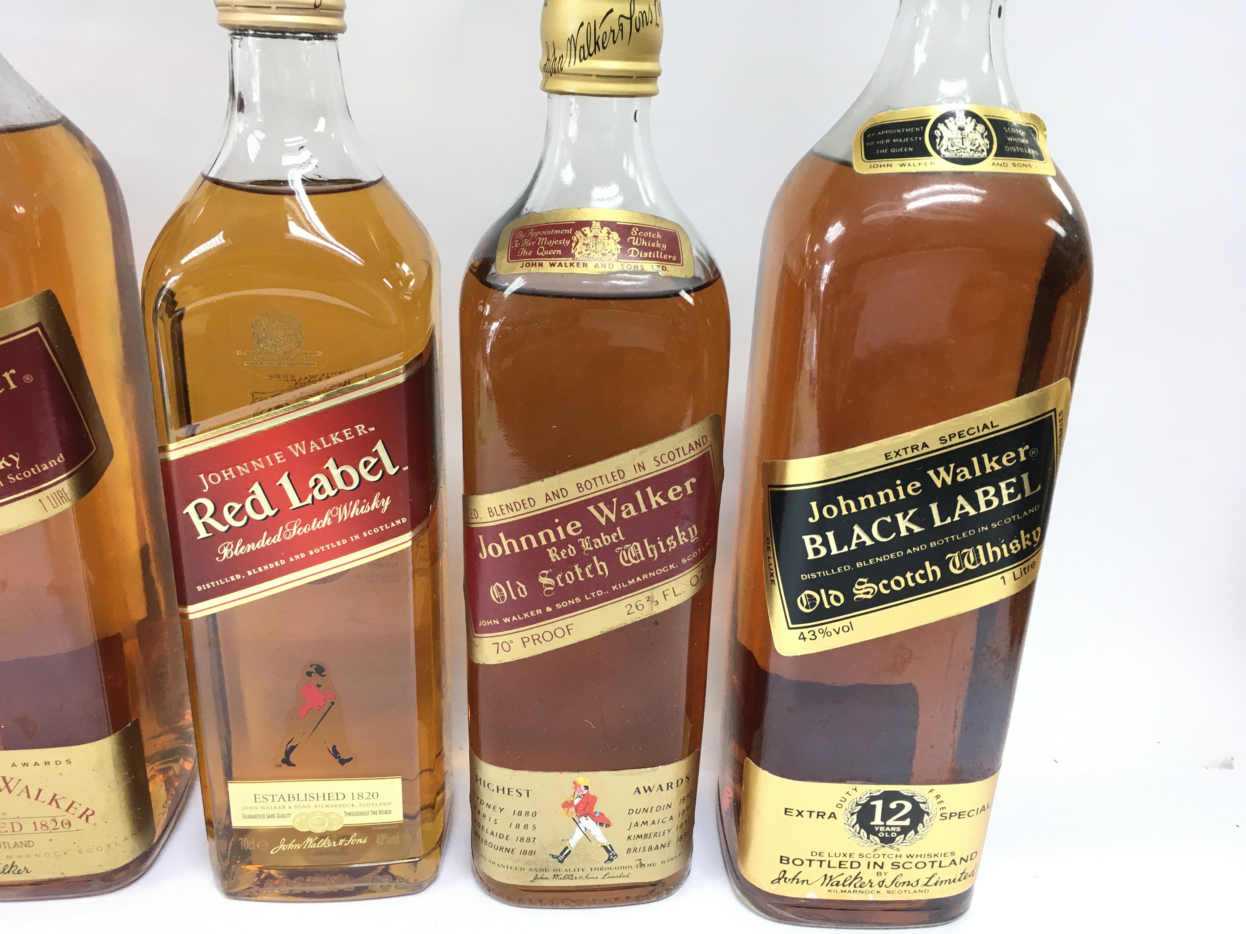 Collection of Johnnie Walker whisky including red - Image 3 of 3