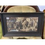 A 1930s oak framed classical print Captive Androma