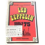 Led Zeppelin Earls Court 1975 Official Programme a