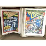 A large collection of vintage comics including som