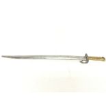 German made French Chassepot bayonet with scabbard