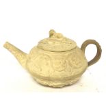 An Early 19th Wedgwood caneware tea pot , restored