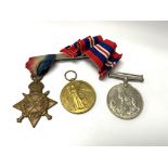 2 WW1 medals issued to 17567, Pte A.E.Friend, R. B