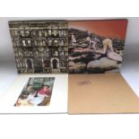 Four early UK pressings of Led Zeppelin LPs compri