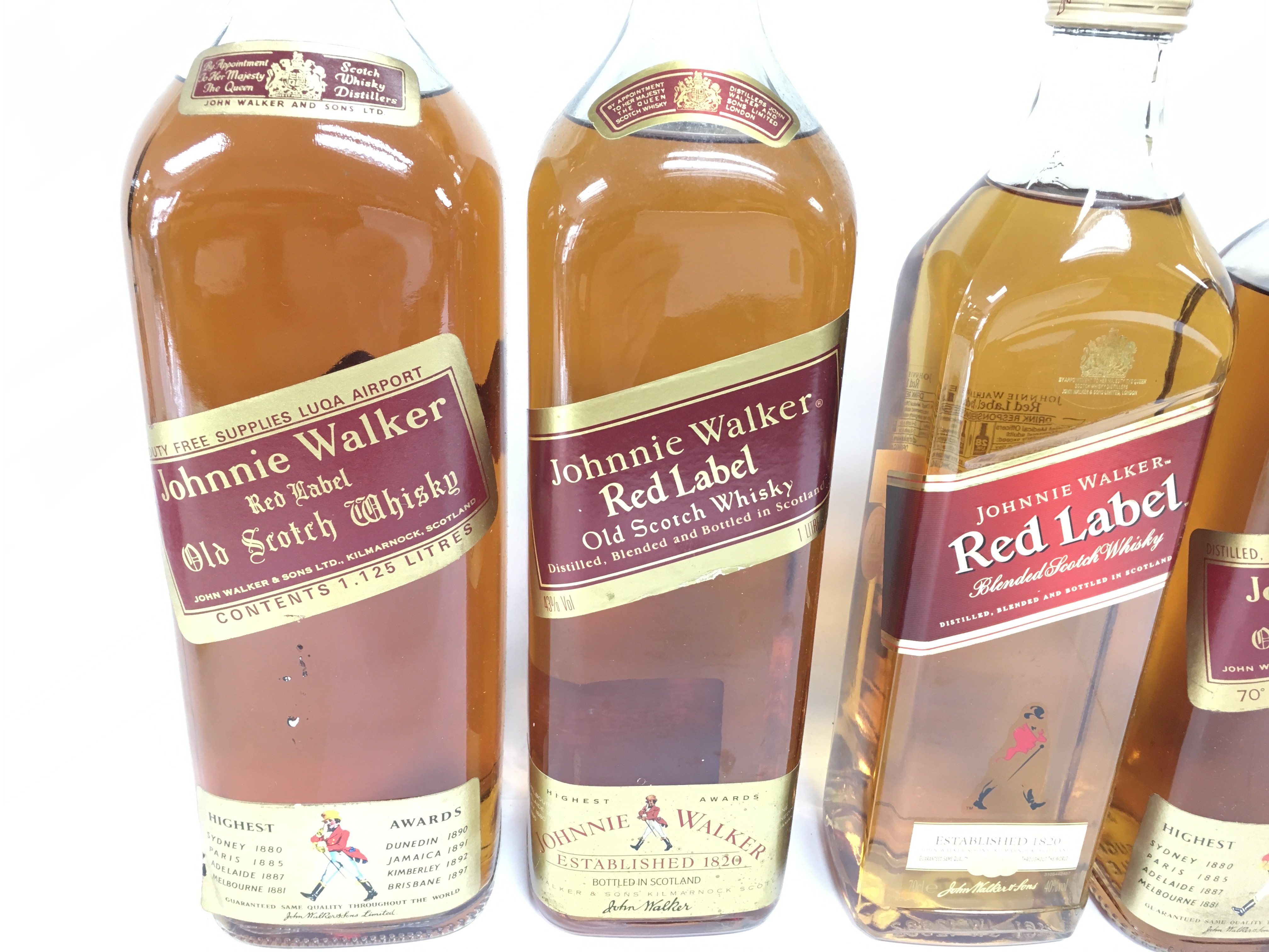 Collection of Johnnie Walker whisky including red - Image 2 of 3