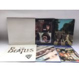 Six Beatles LPs comprising 'Abbey Road', 'Let It B