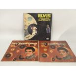 Three Elvis Presley LPs including two pressings of