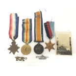 WW1 & WW2 war medals and badges presented to a PTE