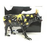 Boxed Cowparade figurine, Moo Beam large sculpture