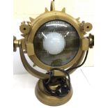 Modern searchlight lamp with remote, approximately