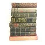 A collection of antique books from the late 19th &