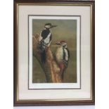 A framed and mounted signed Robert E Fuller print