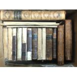 Antique 18th/19th century leather bound books incl