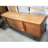 A mid 20th Century teak sideboard, approx 184cm x