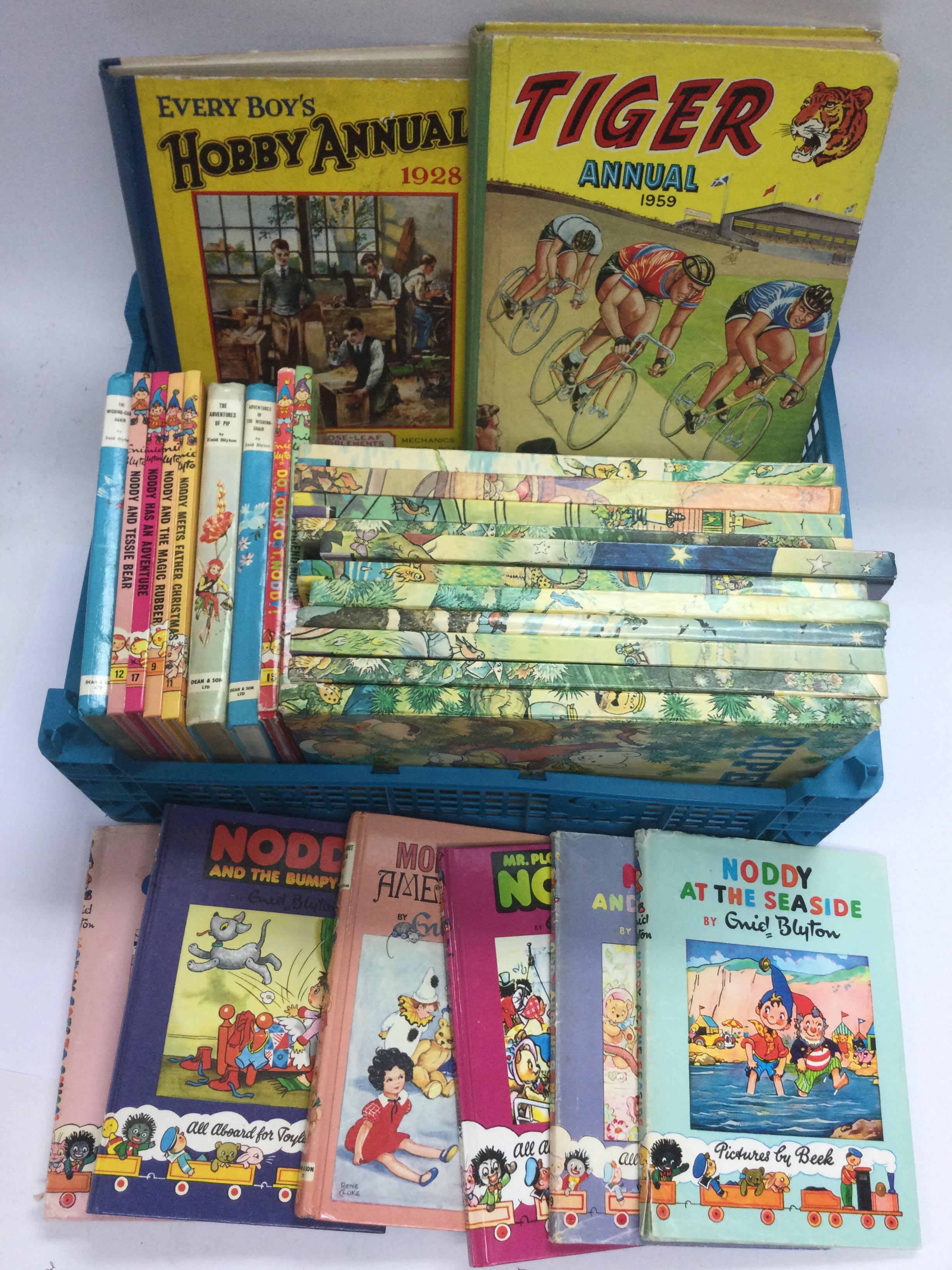 A collection of vintage children's annuals and boo