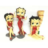 A vintage group of Betty Boop statue ornaments , a