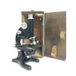 Cased Beck London model 29 microscope ,from the pa