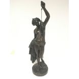 A Bronze 19th Century French figure of a naked Fis