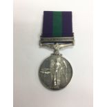 A British general service medal with Malaya bar aw