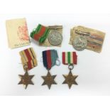 A group of British WW2 medals comprising an Africa