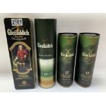 4 Bottles of boxed Glenfiddich Single malt scotch