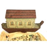 An Early German Folk art Noahâ€™s Ark complete wit