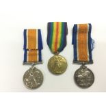 Three WW1 GB medals. Inscriptions as follows, 6795