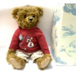 A large boxed Steiff Teddy Bear 00849 with growler