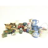 A collection of Wade, Wedgwood & other ceramics in