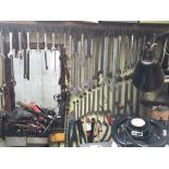 A large collection of mechanics spannerâ€™s and to