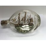 A ship in glass bottle 20 cm .