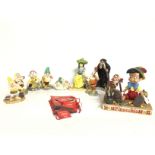 Disney porcelain Showcase figures , with certifica