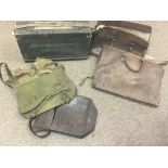 Ammo cases and military issue bags