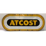 Original Atcost enamel sign used to advertise pref