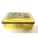An 19th century Derby ceramic casket with yellow g
