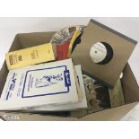 A box containing a quantity of cricket Almanacks 1