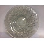 A R Lalique opalescent shallow coupe bowl 35 cm .