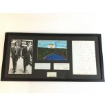 A rare framed acrylic painting, signed Reggie Kray