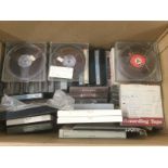 A box of reels, most contents unknown. NO RESERVE.