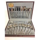 Cased Viners cutlery set , postage cat c