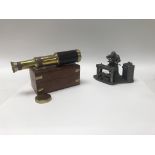 A model of a gunsmith at work and a miniature tele