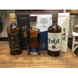 3 bottles of Japanese whisky consisting of, 1 Nikk