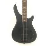 A Stagg BC300 bass guitar in black, no case.