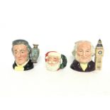 Ceramic Toby jugs including Sir Henry Doulton, San