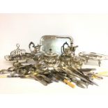 A large collection of Silver plated ware including