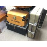 Old suite cases and trunks NO RESERVE